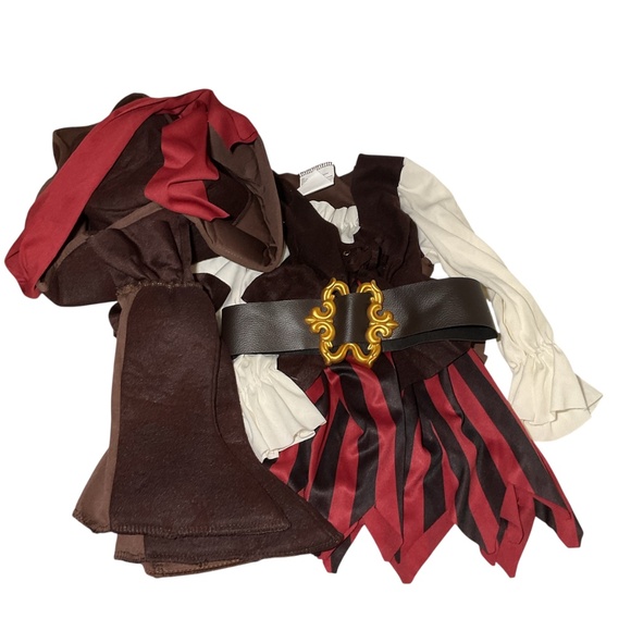 High Seas Buccaneer Toddler Costume Size 3T-4T - Picture 2 of 8